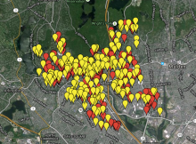 Medford gas leak map