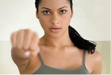 Women's self-defense class