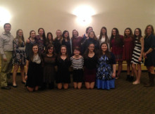 2015 2016 Lady Mustang hockey team